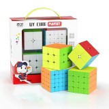 Cub tip Rubik Set 4 Cuburi QY Toys 2x2x2-5x5x5, jucarie educativa