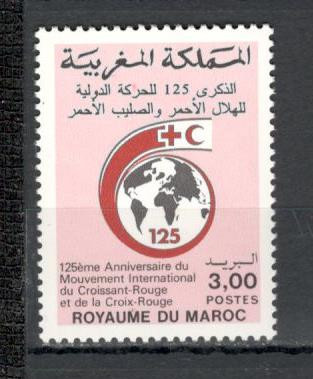 Maroc.1988 125 ani Crucea Rosie MM.160 foto