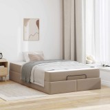 Cumpara ieftin Cadru de pat cu saltea cu saltea Cappuccino 120 x 190 cm