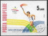 C2141 - Albania 1992 - Sport bloc stampilat