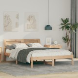 VidaXL Cadru de pat Maro 120 x 190 cm Lemn de brad solid