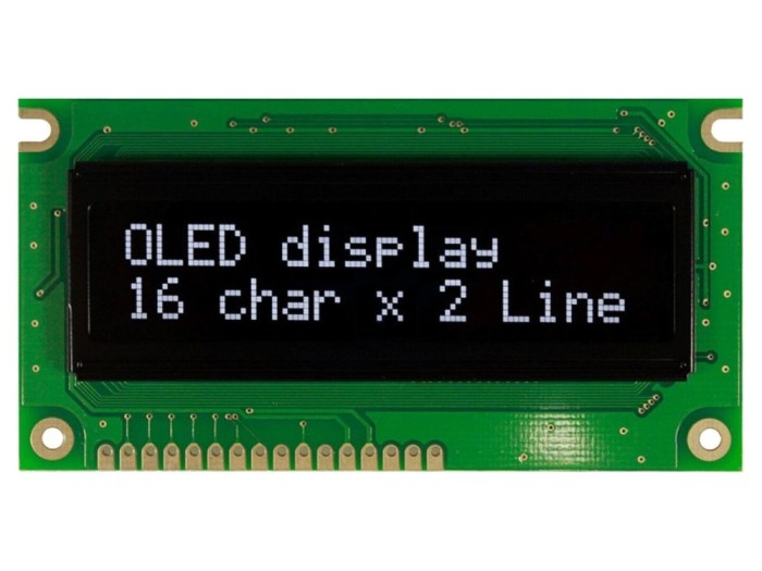 Afișaj OLED alfanumeric 16x2 alb