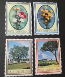 Italia &ndash; Lot 4 mărci florale &amp; peisaje, neuzate &ndash;40