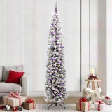 vidaXL Brad de Crăciun artificial Verde 240 cm PVC și oțel și plastic 3395050