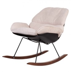 Scaun balansoar Childhome Negru Alb foto