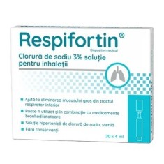 RESPIFORTIN CLORURA SODIU 3% INHALATII 4ML*20FIOLE foto