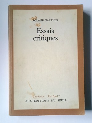 Roland Barthes - Essais critiques (Collection &amp;quot;Tel Quel&amp;quot;) (c&amp;acirc;teva sublinieri) foto