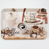 Cumpara ieftin Tavă plastic dur, model Coffee 2 37x25,5x3 cm