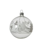 Cumpara ieftin Glob decorativ - Bauble Glass Transparent Winter Scene | Kaemingk