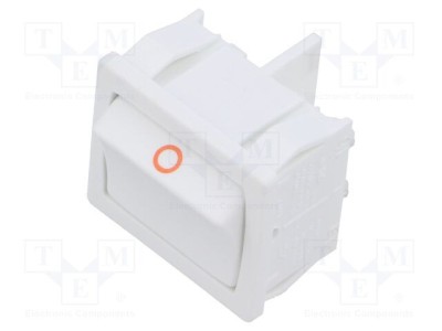 Rocker DPST ON-OFF 10A/250VAC albă IP40 Marquardt foto