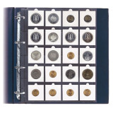 5 Folii pentru monede in cartonase de 50 x 50 mm - Compact A4, SAFE
