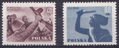 TSV % - 1955 MICHEL 897-898 POLONIA, MNH/** LUX foto