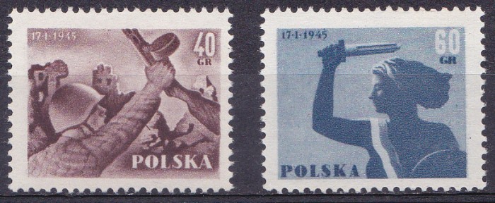TSV % - 1955 MICHEL 897-898 POLONIA, MNH/** LUX