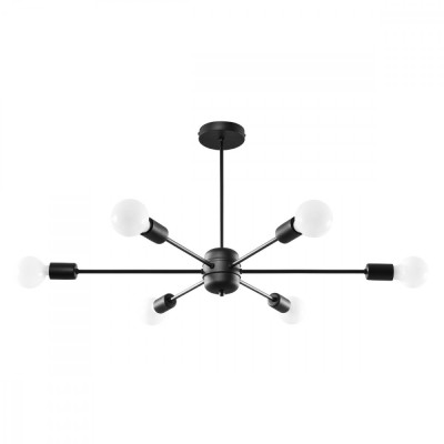 Candelabru LANGO 6 negru, Sollux Lighting foto