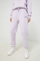 Juicy Couture pantaloni de trening Wendy femei, culoarea violet, cu imprimeu