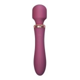 Baghete vibratoare - Crushious Jinx Bagheta Dubla de Masaj cu Incalzire Visinie Bagheta Magica pentru Dorintele Tale Cele Mai Ascunse