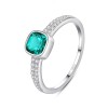 Inel piatra verde argint ARG295C, Argintboutique