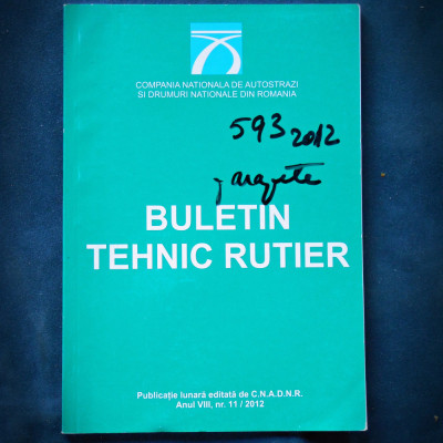 BULETIN TEHNIC RUTIER - NR. 11 / 2012 foto