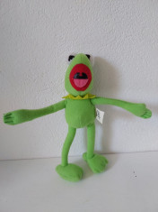 Kermit broscuta din Muppets Show Sesame Street, jucarie plus, 17 cm foto