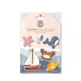 Set 5 magneti din lemn Ocean, Speedy Monkey