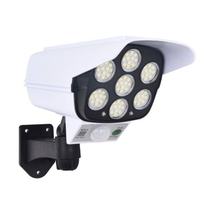 Lampă de supraveghere falsă solară, eMazing, cu 77 LED-uri, senzor de mișcare