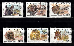 A12 S6 6 - Timbre foart vechi - Tanzania - animale salbatice