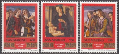 C2533 - San Marino 1994 - Craciun 3v.nestampilat MNH foto