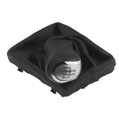 Nuca cu manson schimbator de viteze Automobilus, pentru Audi A4 2007-2016, A5 dupa 2007, A6 2004-2011, Q5 2008-2017,5 trepte, cromat foto