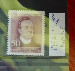 TS21 - Timbre serie DDR - 1956 Mi535 Jakub Bart foto