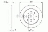 Disc frana HONDA JAZZ III (GE) (2007 - 2013) BOSCH 0 986 479 739