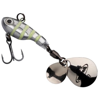 Spinnertail Berkley Pulse Glow Silver Zebra 7.5cm 21g foto