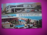 HOPCT 7758 NEW SUEZ RESORT MOTEL-FLORIDA -STAMPILOGRAFIE/FRANCATURA-SUA-AMERICA DE NORD -CIRCULATA