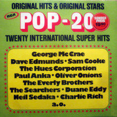 Vinil Various ‎– POP 20 - 20 International Super Hits (VG++)