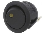 Comutator Rocker On-Off 20A 14V Negru cu LED