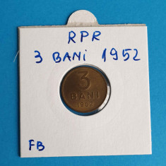 Moneda Republica Populara Romana - 3 Bani 1952 - piesa in stare foarte buna