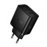 Incarcator Retea HOCO N75, 65W, 3A, 1 x USB-A - 2 x USB-C, Negru