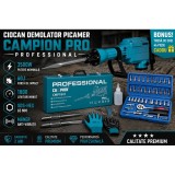 Ciocan demolator picamer Campion PRO Professional 3500W, 60J, SDS-HEX 65 mm, 1800 lovituri/minut, maner anti-vibratii + Trusa chei 46 piese Cadou