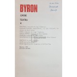 Byron - Opere, vol. 4 - Teatru (Editia: 1990)