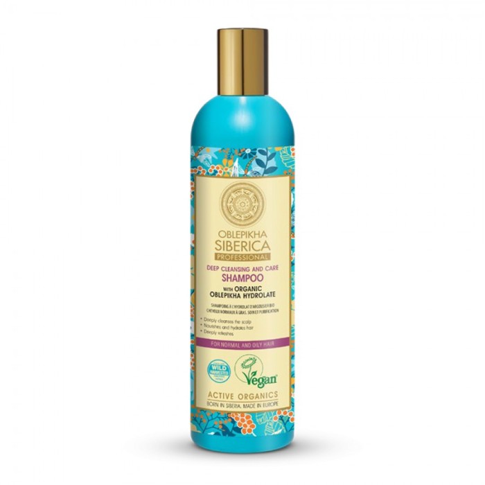BEA173-100 Sampon pentru par normal si gras Natura Siberica Oblepikha Siberica 400 ml