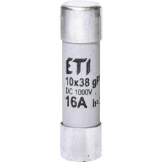 Siguranta fuzibila voltaica 16A CH10X38 gPV 1000V Eti 002625081