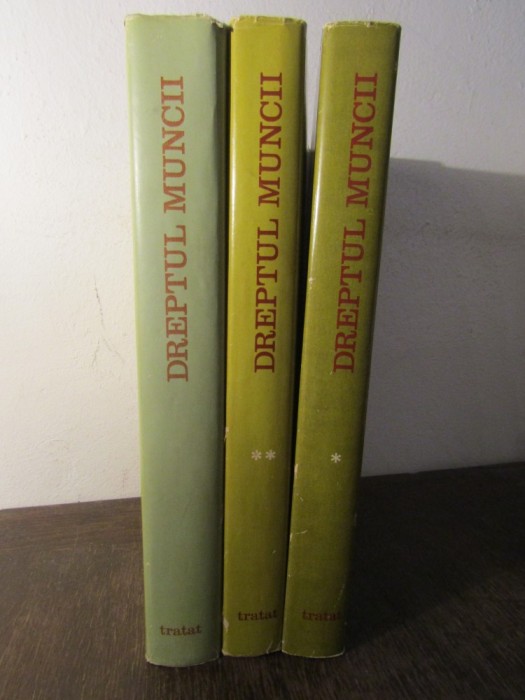 DREPTUL MUNCII TRATAT-SANDA GHIMPU ( 3 VOLUME )