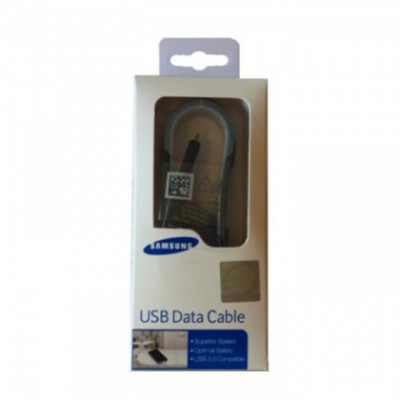 Cablu de date Samsung ECB-DU4EBE , MicroUSB 1,5m Negru Original, Blister foto