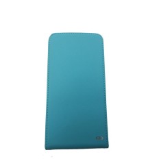 Husa Flip Vertical Samsung S5 g900 Light blue Oxo