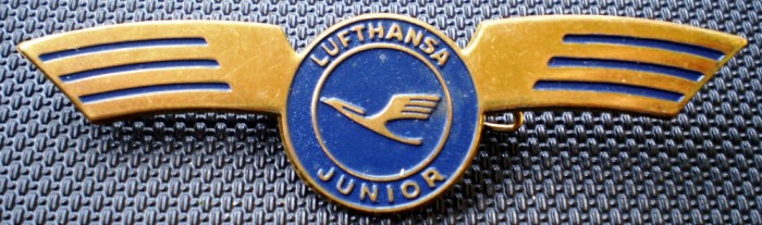 I.428 INSIGNA GERMANIA AVIATIE LUFTHANSA PILOT JUNIOR