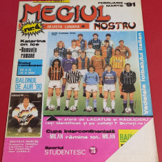 Revista fotbal "MECIUL NOSTRU" nr.4/1991 (greseala fabricatie la taiere)