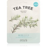 It&acute;s Skin The Fresh Mask Tea Tree mască textilă revitalizantă pentru ten acneic 18 g