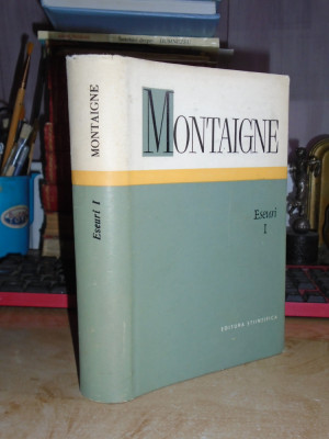 MONTAIGNE - ESEURI I , 1966 , EDITIE CARTONATA , 1.000 EX. foto