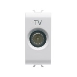 Cumpara ieftin Priza TV Trecere Gewiss Chorus, 1 Modul, Alb, 50-60Hz