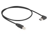 Cablu USB A mufă dublă 90&deg; 0,5m