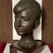 STATUETA BRONZ PATINAT - CARLO CONTI (1898 - 1966) - Cap de copil - Vintage !